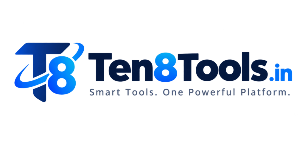 Ten8Tools.in logo – online tools platform